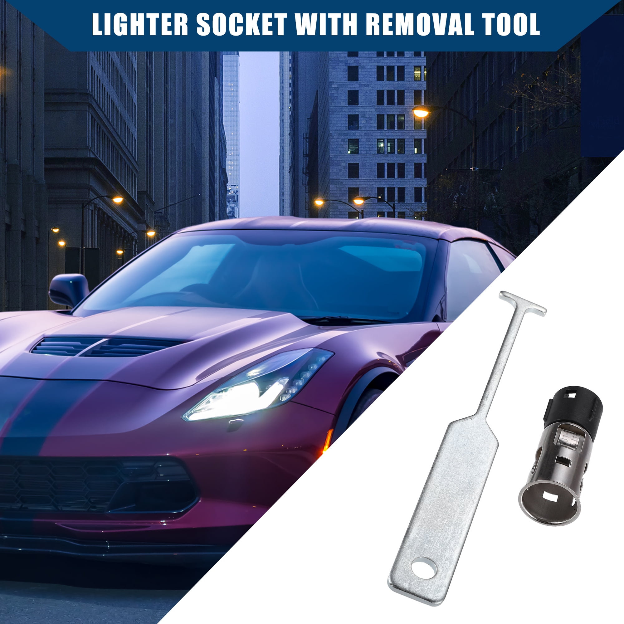 Unique Bargains No.25776667 Lighter Socket with Removal Tool