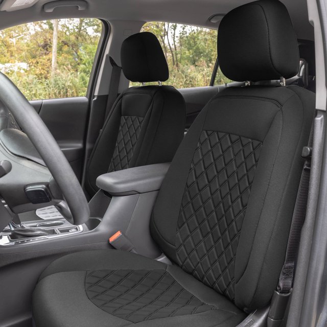 FH Group Neoprene Waterproof Custom Fit Seat Covers for 2018-2021 Chevy Equinox Front Set