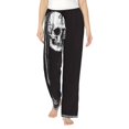 thumbnail image 1 of Fotbe Gothic Skull Drape Pantalones de Pijama para Mujer, Pantalones de Dormir, Pantalones Pj con Cordón y Bolsillos-Medium, 1 of 6