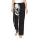 thumbnail image 1 of Balery Gothic Skull Drape Pantalones de pijama para mujer, pijamas ultraligeros, pantalones de estar por casa-Small, 1 of 6