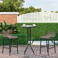 thumbnail image 3 of 3 Piece Bar Height Outdoor Bistro Set | Ideal for Patio, Garden & Poolside Relaxation | Powder - Coated Steel Frame & Mesh Seating | Solves Need for Durable & Comfortable Outdoor Furniture, 3 of 7