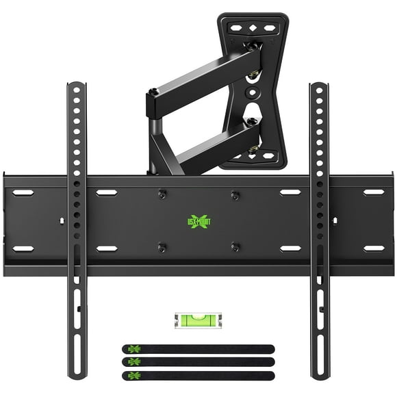 USX MOUNT Full Motion Pre-Assembled TV Wall Mount for Most 26-55 Inch TVs, Wall Mount TV Bracket with Swivel Tilt Extension Height Setting, TV Center & Corner Design, Up to VESA 400x400mm and 80 lbs