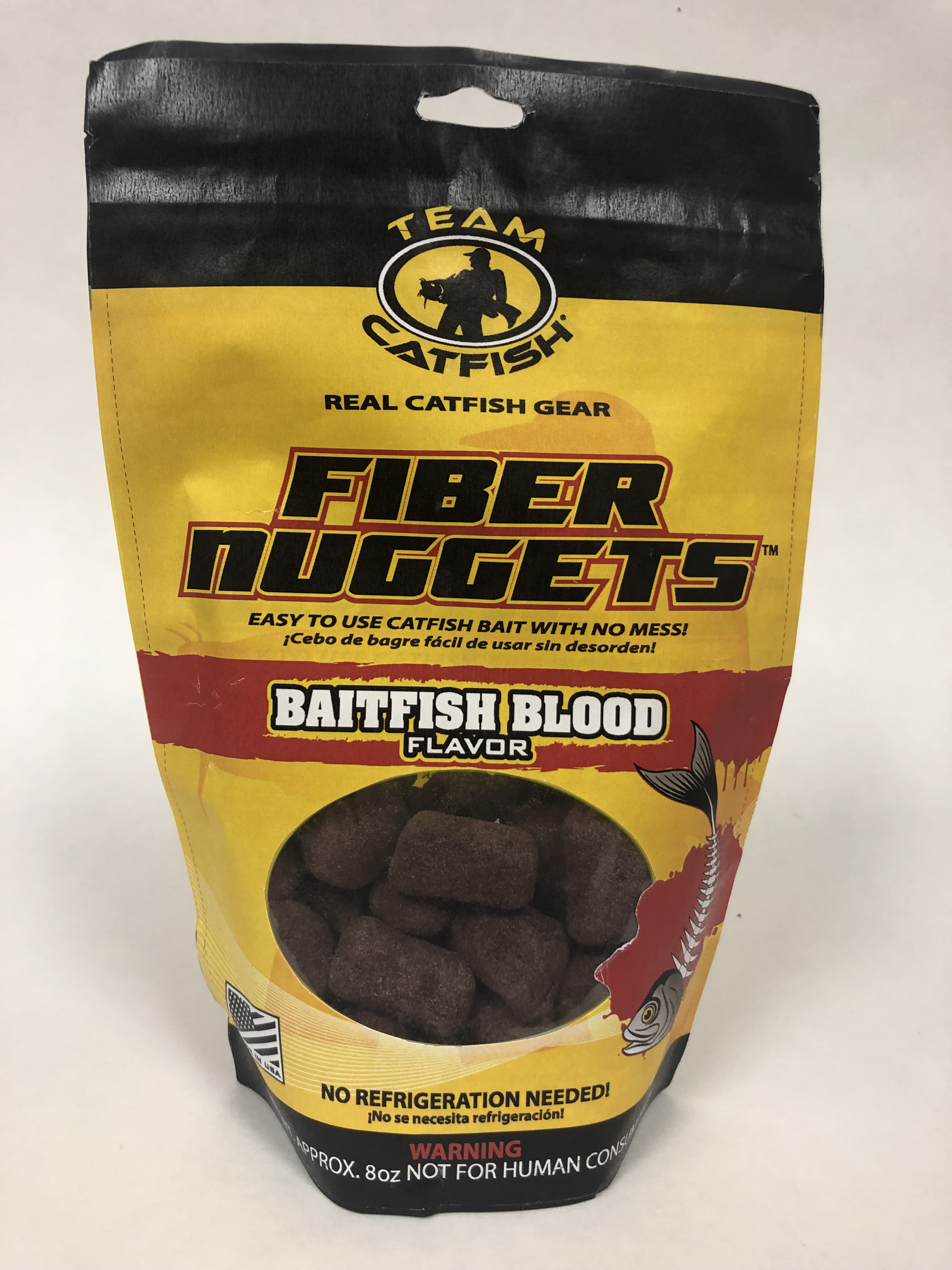 Team Catfish Fiber Nuggets Bait Blood