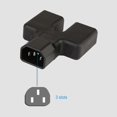 thumbnail image 5 of IEC320 C14 to Dual C19 Power Adapter Copper Conductor PVC Shell Y Type Splitter Power Adapter 125V?250V, 5 of 5