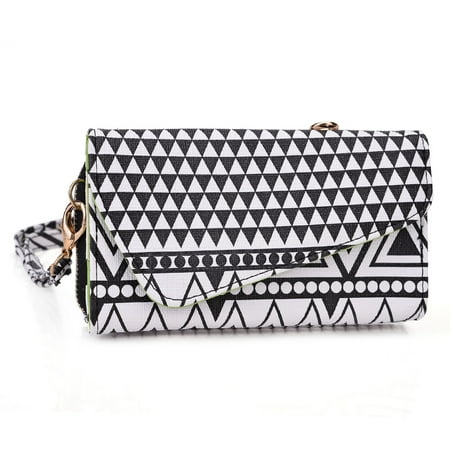 Smartphone Leather Clutch Cell Phone Wristlets Organizer (Navajo Tribal