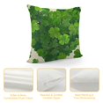 thumbnail image 4 of Nawypu  St Patricks Day Spring Pillow Covers Green Heart Shamrock Couch Pillow Cases Lucky Clover Throw Pillows Farmhouse Decorations for Home Room Cushion Outdoor, 4 of 5