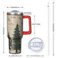 thumbnail image 2 of Red and Green Christmas Pattern Tumbler with Handle and Lid,40oz Double Wall Vacuum Insulated Tumbler,Cups Gift for Women and Men, 2 of 7