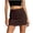 Coffee, variant on FAWUUDO Women's A-Line Skirt Cotton High Waist Solid Color Midi Skirts Elastic Waist Casual for Office Work Everyday Black