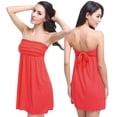 thumbnail image 1 of YFELWZ Womens Plus Size Swimsuits Cover Up 1 Piece Bathing Suits Lace Up Red One Size, 1 of 3