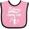 thumbnail image 3 of Inktastic Future Singing Star Childs Music Boys or Girls Baby Bib, 3 of 4