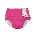 thumbnail image 2 of i Play (2 Pack) Girls Reusable Absorbent Baby Swim Diapers - Swimming Suit Bottom | No Other Diaper Necessary Pink Butterflies and Hot Pink 6 Months, 2 of 7