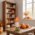 thumbnail image 5 of Set of 4 Thanksgiving Fabric Gnome and Scarecrow Dolls with Sunflower Hats and Weighted Standing Base, Festive Tabletop Decoration for Mantel, Shelf, and Holiday Party., 5 of 7