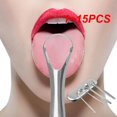 thumbnail image 2 of 1~15PCS /set Tongue Scraper Cleaner Stainless Steel Tong Reduce Bad Breath Ongue Scraper Deep Clean Maintain Oral Clean Hygiene, 2 of 5