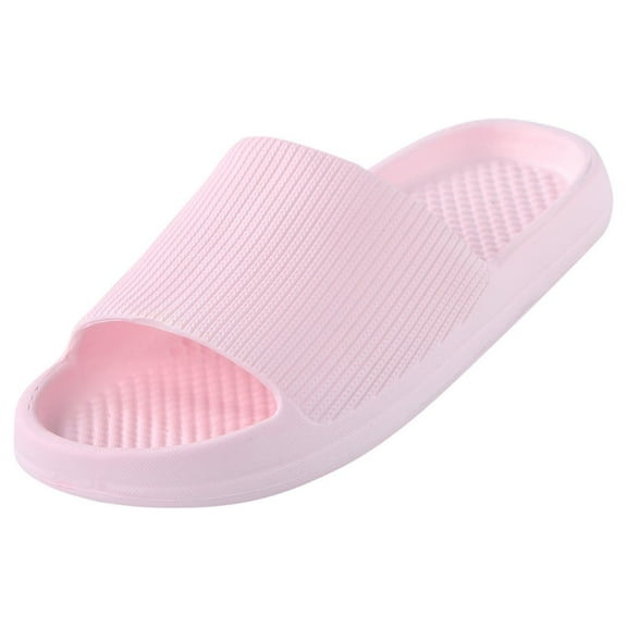 Entyinea Women Slippers Non Slip Shower Slides Bathroom Sandals,Pink 6