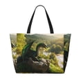 thumbnail image 2 of Rocae Deep Forest Stone Green Dragon for Large Women's Waterproof Beach Bag Tote with 7 Pockets Pool Bag for Travel Gym Vacation, 2 of 6