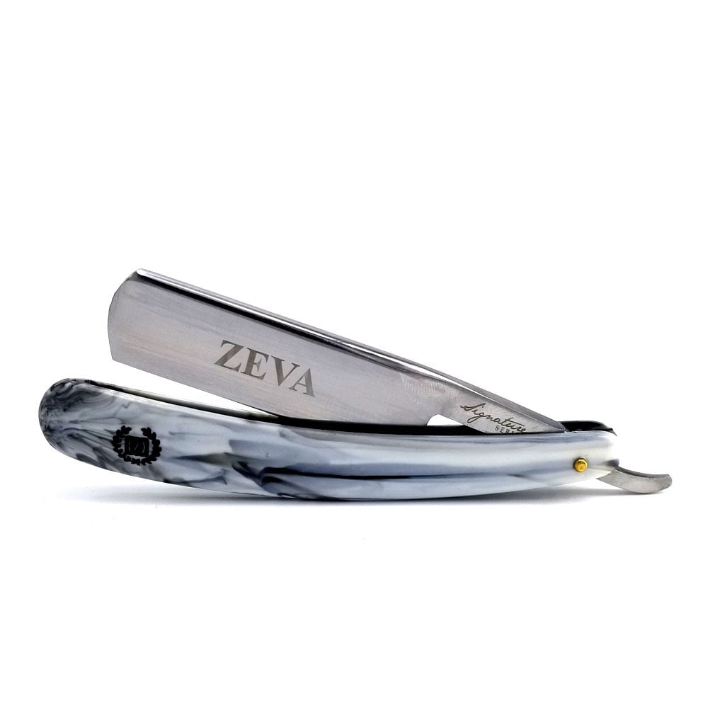 Folding Knife Straight Razor Kit Leather Strop & Whetstone Sharpener Cutthroat!