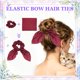 thumbnail image 4 of Uxcell 2Pcs Scrunchies con Lazo, Lazos para el Cabello de Poliéster Cinta de Satén Elásticos con Sujetadores de Coleta con Lazo para Mujeres Niñas Uso Diario Fiesta, Rojo Vino, 4 of 7