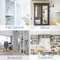 thumbnail image 7 of 20Pcs Glass Retainer Clips, Plastic Cabinet Door Panel Clip Mirror Holder Clip with Screws for 4-5mm(0.16"-0.2") Glass, Transparent, 7 of 7