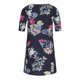 thumbnail image 5 of Vestido de media manga con estampado de cuello en V bohemio de verano para mujer Vestido hasta la rodilla Fridja bnh5735, 5 of 8