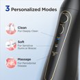 thumbnail image 3 of Fairywill Cordless Water Flosser, Dental Oral Irrigator Teeth Cleaner with 300ML 7 Jet Tips Portable and Rechargeable IPX7 Waterproof 3 Modes , Electric Flosser for Travel & Home Black, 3 of 9