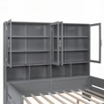 thumbnail image 6 of Full Size Daybed w/Glass Cabinet & LED - Gray, 6 of 25