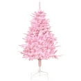 thumbnail image 1 of HOMCOM 4FT Artificial Christmas Tree with Automatic Open for Party Pink, 1 of 10