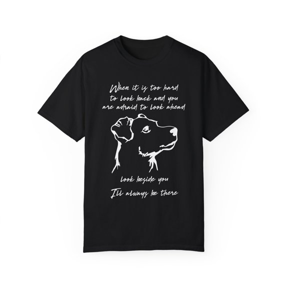 Yellow Labradors Enthusiasts Inspiring Quote Gift | Cute Dog's Loyalty Illustration Men Women Unisex Garment-Dyed T-shirt