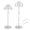 Silver, variant on Uxcell 6" Stainless Steel Hat Display Stand Adjustable Height Wigs Head for Display Hats 2 Pcs Black