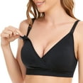 thumbnail image 5 of 4 Pack Nursing Bras for Breastfeeding Seamless V Neck Maternity Bra Women Pregnancy Breastfeeding Bra, 5 of 6