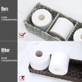 thumbnail image 2 of Cesta de papel AOZITA con tapa para inodoro, compartimentos más grandes, 2 of 7