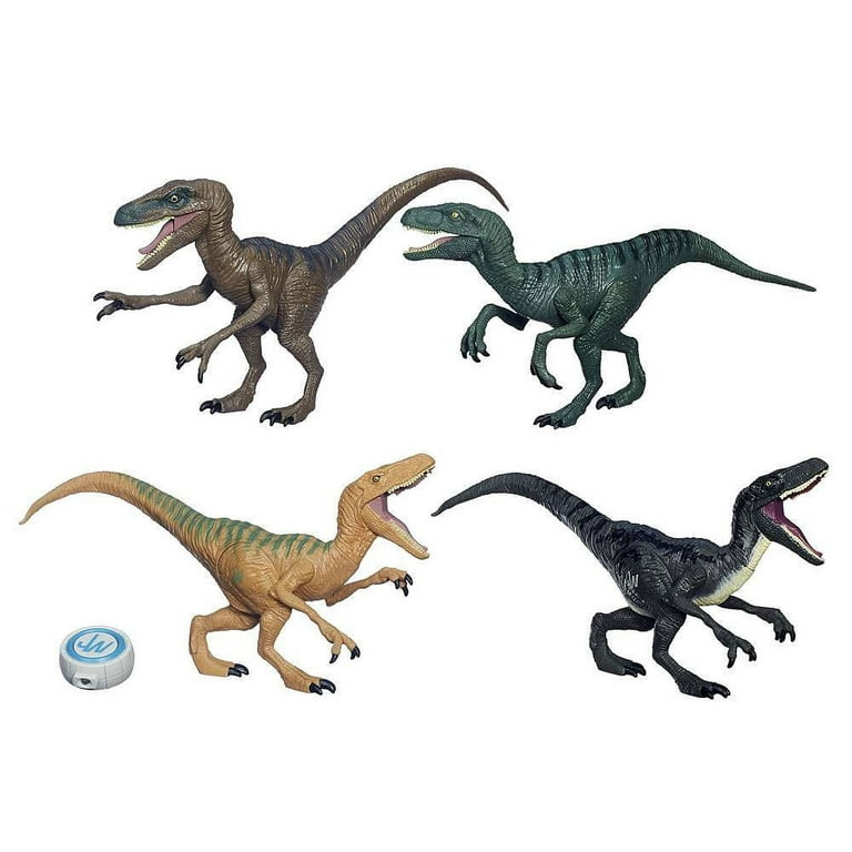 Jurassic World Velociraptor Charlie, Delta, Echo & Blue Action Figure  4-Pack 