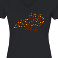 thumbnail image 4 of Inktastic Happy Fall Y'all Kentucky Women's V-Neck T-Shirt, 4 of 5