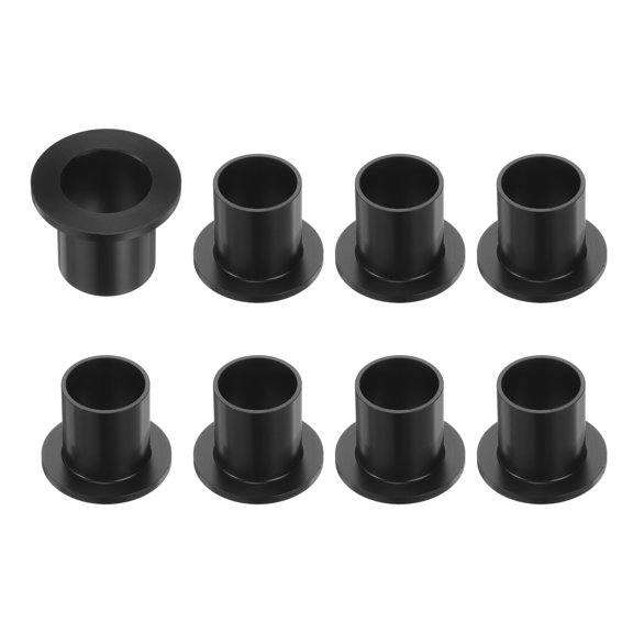 8 Packs Flanged Sleeve Bearings Plastic Bushings 16mm Bore x 18mm OD x 21mm Length Black POM Bushings