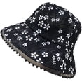 thumbnail image 6 of CoCopeaunts Black Bucket Hat for Women Soft Lace Flower Pearl Wide Brim Sun Hats Floppy Spring Summer Dress Ladies Basin Hat, 6 of 8