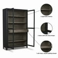 thumbnail image 3 of Signature Design by Ashley Lenston 2-Door Wood Accent Cabinet in Black/Warm Gray, 3 of 10