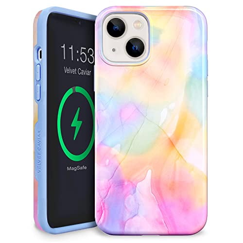 Velvet Caviar Designed For Iphone 13 Case Pastel Tie Dye 10ft Drop Tested W Microfiber Lining Wireless Charging Compatible Walmart Com