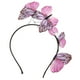 thumbnail image 1 of KAKOWELY 1 diadema de mariposa para el pelo, para fiesta, cosplay, tocado de mariposa para mujer (rosa), 1 of 5