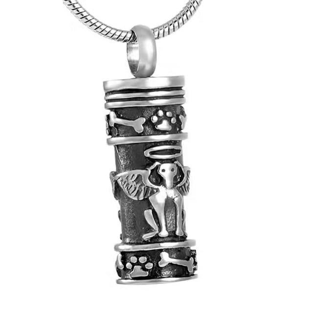 Collar para cenizas para mujeres/hombres, joyería de cremación para cenizas con relleno de embudo, joyería conmemorativa, regalos para mujeres y niñas, collar de cenizas
