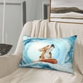 thumbnail image 5 of Fotbe dog surfing on surfboard Pattern Pillow Cases - Envelope Closure - Luxury, Extra Soft, Cooling Pillow Covers - Wrinkle, Fade, Stain Resistant-16"x24", 5 of 6