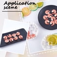 thumbnail image 5 of 1set 1 Box 12Pcs Artificial Shrimp Figures Plastic PVC Realistic Sea Life Foods Seafood Cooked Peeled Shrimps Model Decoration for Home Kitchen Market Display Party Photo Props Colorful, 5 of 6