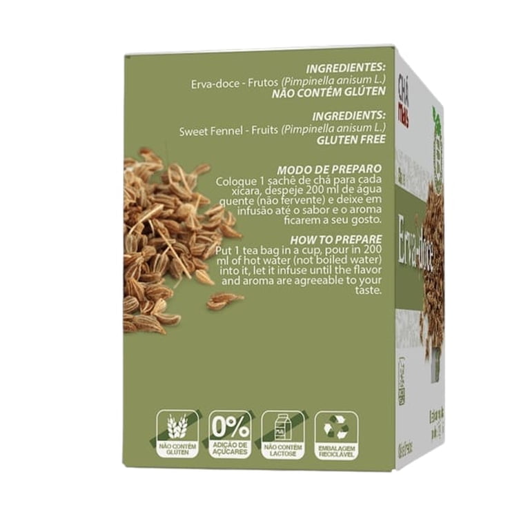 Cha Mais Erva-Doce - Brazilian Fennel Herbal Tea | Pack of 3x15g