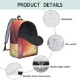 thumbnail image 3 of Colorful Starry Sky and Universe Backpack for School, Cute School Bag with Adjustable Shoulder Straps and Padded Back, 15.7"x11.8"x5.5", 3 of 4