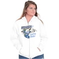thumbnail image 4 of Wyoming WY Hiking Mountains Smurfs Unisex Plus Size Zip Hoodie Brisco Brands 4X, 4 of 6