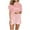R816007-Rose Gold, variant on SwiftWear Womens Pajama Sets 2 Piece Satin Short Sleeve Button-Up Top & Shorts Set Soft Comfy Sleepwear Gradient Pjs Loungewear S