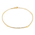 thumbnail image 1 of Pulsera Tobillera Corazones Oro Sólido 10k, 1 of 3