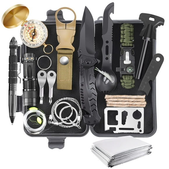 Kit de supervivencia LUXMOM 28 en 1, equipo de emergencia para exteriores