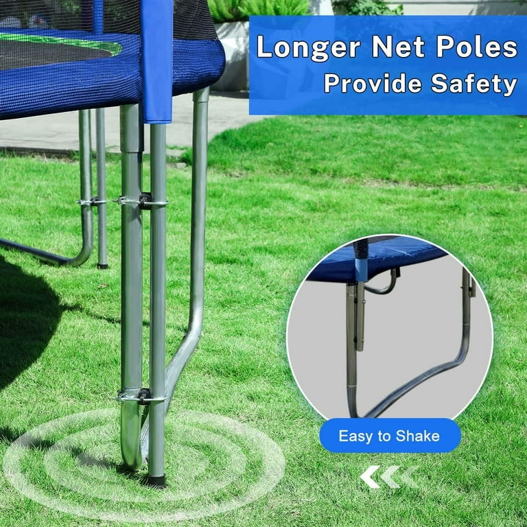 Zupapa Kids Trampoline, 8-16FT, 1500 LBS Capacity, No-Gap, Safety Net, Outdoor - Walmart.com Zupapa Kids Trampoline, 8-16FT, 1500 LBS Capacity, No-Gap, Safety Net, Outdoor - Walmart.com