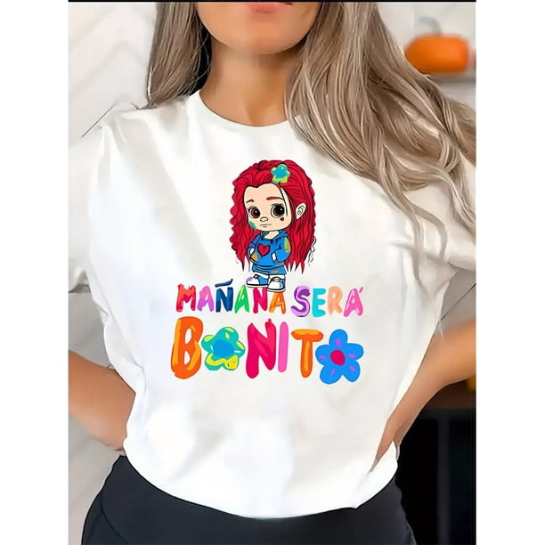 Creative Fun Colorful English Cute Pattern Printing Women'S Fashion Trend Round Neck Short Sleeve, Simple Casual Sports T-Shirt, Holiday Comfortable Summer Tops Women'S Clothing