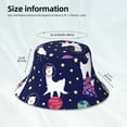 thumbnail image 3 of Balery Lama in Space Sombreros para el sol para hombre y mujer, sombrero de pescador con UPF 50+, 3 of 6