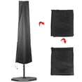 thumbnail image 2 of Protector de cubierta de paraguas Anti UV impermeable a prueba de polvo negro de tela Oxford para exteriores (190x59cm), 2 of 10